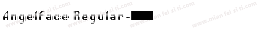 Angelface Regular字体转换